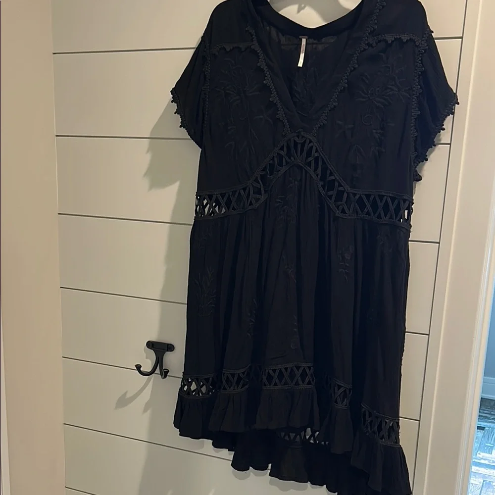 Free People Black Boho “Marissa” Dress - Picture 2 of 10